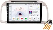 Car Stereo Android 13.0 Radio for N-issan March 3 2002-2010 GPS Sat Navigation 9'' Touchscreen DVD Multimedia Video Player FM BT Receiver with Carplay 4G 5G WiFi DSP SWC,Y600s