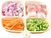 Plates with Dividers | Four-Grid Food Plates with Dividers,Household Dishwasher-Safe Tableware Compartmentalized Square Fruit Dish for Lunch School Picnics Outdoor