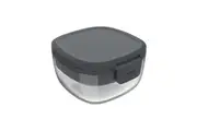 Bentgo All--One Glass Salad Container - Dark Grey