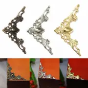 12pcs Menus Folders Box Bags Metal Corner Protectors Side