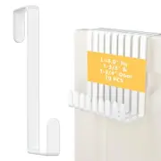 Updated 6" Over The Door Hooks (10 PCS) Fit Almost All Doors up to 1-3/4", Wi...