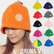 Sauna Hat SAUNA VIBES Unisex with pocket Imabari Towel organic cotton Washable