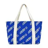 在飛比找遠傳friDay購物優惠-agnes b. 標誌帆布雙面用手提包-小/藍