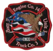 Memphis Engine 14 Truck 3 Eagle NEW Fire Patch .