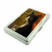 Smoking Cat Cigarette Case with lighter ID Holder Wallet