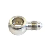 Aeroflow Straight Ssteel 11.2mm 7/16" Banjo To -4AN Male Brake Fitting