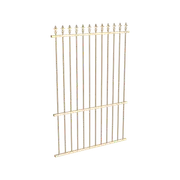 ProtectorAl 350 - 1200 x 1800mm Primrose Aluminium Spear Top Pool Fence Panel With Mid Rail