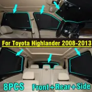 Front Side Rear Window Windshield Privacy Sunshade For Toyota Highlander 08-13 (for: Toyota)