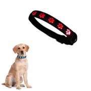 LED Dog Collar USB Rechargeable Flashing Pet Dog Collar for Night Security LED Safety Collar