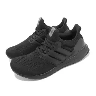 【adidas 愛迪達】慢跑鞋 Ultraboost 1 男鞋 黑 全黑 路跑 緩震 馬牌輪胎底 運動鞋(HQ4199)