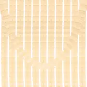 9.8ft Four-Leaf Garland, 12 Pack Tissue Paper Hanging Flower, Beige