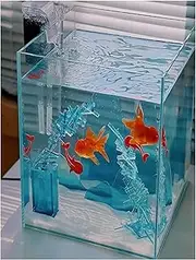 Acrylic Props Shooting Tray, Acrylic Transparent Water Tank Photography Sink Display Props Clear Multiple Sizes(30x30x30cm/11.8x11.8x11.8in)