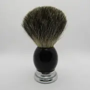 Black & Chrome Heavy-Handed Shaving Brush (Finest Badger 22mm) - (Pre-Owned)