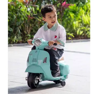 [現貨] Vespa 最新款偉士牌電動玩具車 偉士牌原廠授權 兒童電動玩具車 迷你摩托車 經典復古