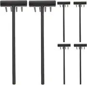 [jojofuny] 6pcs Sand Rake Desktop Small Rakes Desk Top Decor DIY Kits Wooden Sandbox Zen Garden Kit Tools Wooden Mini Rack Japandi Decor Japanese-Style Office Plastic