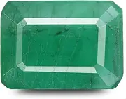 [Akshita gems] Natural Emerald Stone with Lab Certified Card/Zambian Quality 10.25 Carat / 9.52 Ratti Unheated Untreated Green Original Emerald/Panna Loose Precious, Natural Emerald Panna Stone, Emerald