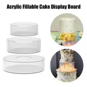 Acrylic Cake Separator Wedding Cake Fillable Clear Tier Cake Display Stand
