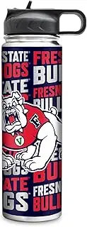 Rico Industries NCAA Fresno State Bulldogs 22oz Stainless Steel Tumbler with Lid - Great for Coffee, Tea, Water or Cocktails