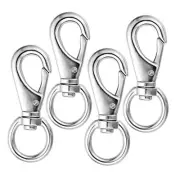 Heavy Duty Swivel Snap Hook Dog Leash Clips - 4 Pcs