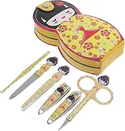 Baluue Essential Manicure Tools Set 6-piece Nail Care Kit Nail Clippers Scissors File for Personal Daily Grooming Random Color