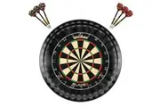 Winmau Blade 6 Dart Board + Target Corona Light + Black Surround + Darts