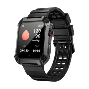 LOKMAT OCEAN 2 Pro 1.85 inch HD Screen bluetooth Call Heart Rate Blood Pressure SpO2 Monitor 450mAh Voice Assistant 100+