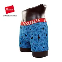 在飛比找蝦皮商城優惠-HANES【補貨到】日系印花平口內褲(日系黑藍玫瑰花) 26