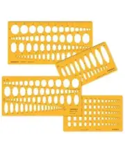 Ellipses Templates Combo - Set 0f 4