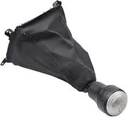 KIXURO Gear Shift Knob Lever Cover, for Hyundai, Tucson 2004-2009 with Shifter Gaiter Boot Handball Car Accessories Gear Lever dust Cover(Black 5 Speed-Set)