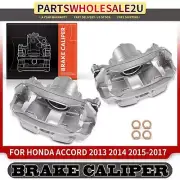 2x Front LH & RH Brake Calipers w/ Bracket for Honda Accord 2013-2017 2.4L 3.5L (for: Honda)