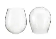 Aspen Creative 23612-02, Seeded Barrel Glass Shade, 5-1/2" D x 6-1/8" H/Cente...