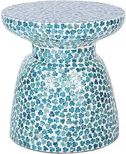 Side Table Round Side Table, Small End Table Accent Table Living Room Bedroom Balcony Office, Modern Side Table Bedside Table Home Decor, Fully Assembled End Tables Living Room