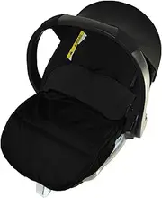 Car Seat Footmuff/Cosy Toes Compatible with ABC Design Risus Takeoff-Black Jack