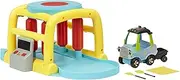 Little Tikes Let's Go Cozy Coupe - Colour Change Carwash With Push and Play Vehicle - Includes Go Green Truck, Playset, Garden Tools & Wagon - Suitable For Toddlers From 3 Years