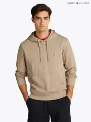 Tommy Hilfiger Natural Essential Terry 100% Cotton Hoodie (F54992) | $208