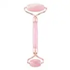 Natural Jade Rose Quartz Roller Massager Face Body SPA Neck Slimming Beauty Tool