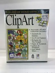 Galaxy of Home Office Help ClipArt CD-ROM, RomTech, Window 95 - Big Box New Seal