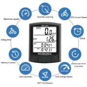 Wire/Wireless Bike Computer Speedometer Bicycle Odometer LCD Screen Backlight