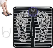 Foot Massager Mat - Feet Massager Pad Electric Massagers | Rechargeable Massage Mat, Adjustable Feet Massage Machine, EMS Massager for Discomfort & Fatigue Relief