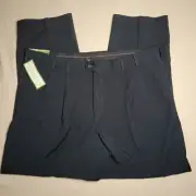 Dockers Pants Mens Size 40x30 Navy Golf Performance Pleated Relaxed Khakis NWT