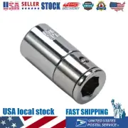 /4" Square Drive to /4" Hex Shank Socket Bits Converter Screwdriver Holder