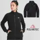 【美國 The North Face】女新款 Polartec 彈性保暖輕柔刷毛抓絨外套夾克/透氣快乾/運動休閒/364K-KY4 黑