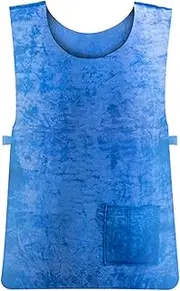 Abbraccia Unique Ice Cooling Vest Reusable Sleeveless Anti Heat Breathable Comfortable Pva for Golf Construction Site Outdoor Working, Blue
