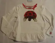 Gymboree Eric Carle 4T Long Sleeve Ruffle Hem Shirt NWT ladybug