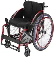 Self Propelled Wheelchair Ultra Light Folding Mobility Scooter, Portable Folding Wheelchairs 360-degree Rotating Universal Front Wheel