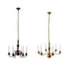 DIY LED Pretend for Play Building Sand Table Model Light Furniture Ceiling Lamp