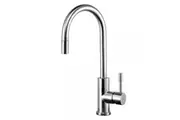 SWEDIA Klaas Stainless Steel Sink Mixer with Swivel Spout and Pull-Out - Brushed