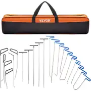 Rods Dent Removal Kit, 21 Pcs Paintless Dent Repair Rods, Stainless Steel Dent Rods, Whale Tail Dent Repair Tools, Professional Hail Dent Removal Tool For Minor Dents, Door Dings And Hail