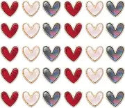 WEKADRIN 30Pcs Heart Shaped Nail Art Decor Creative DIY Accessories for Fashionable Manicure for Home Use and Sharing with Friends Durable and Stylish Decorative Ornaments