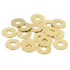 28Pcs Brass Flat Washer, M5 3/16"x1/16"x0.61mm Fenders Washers Assortment